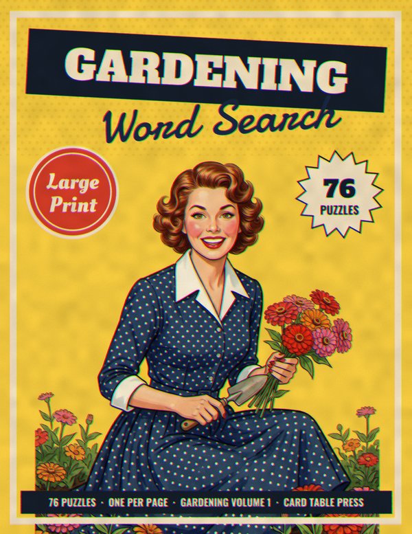 The cover of Gardening Word Search, Volume 1